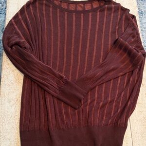 Women’s Brown Oversized Striped Sweater from BloomChic